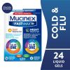 Mucinex Fast-Max Day Cold & Flu & Night Cold & Flu Medicine, OTC Cough Relief, 24 Liquid Gels